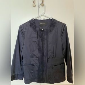 BCBG Round Collar Navy Jacket